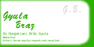 gyula braz business card